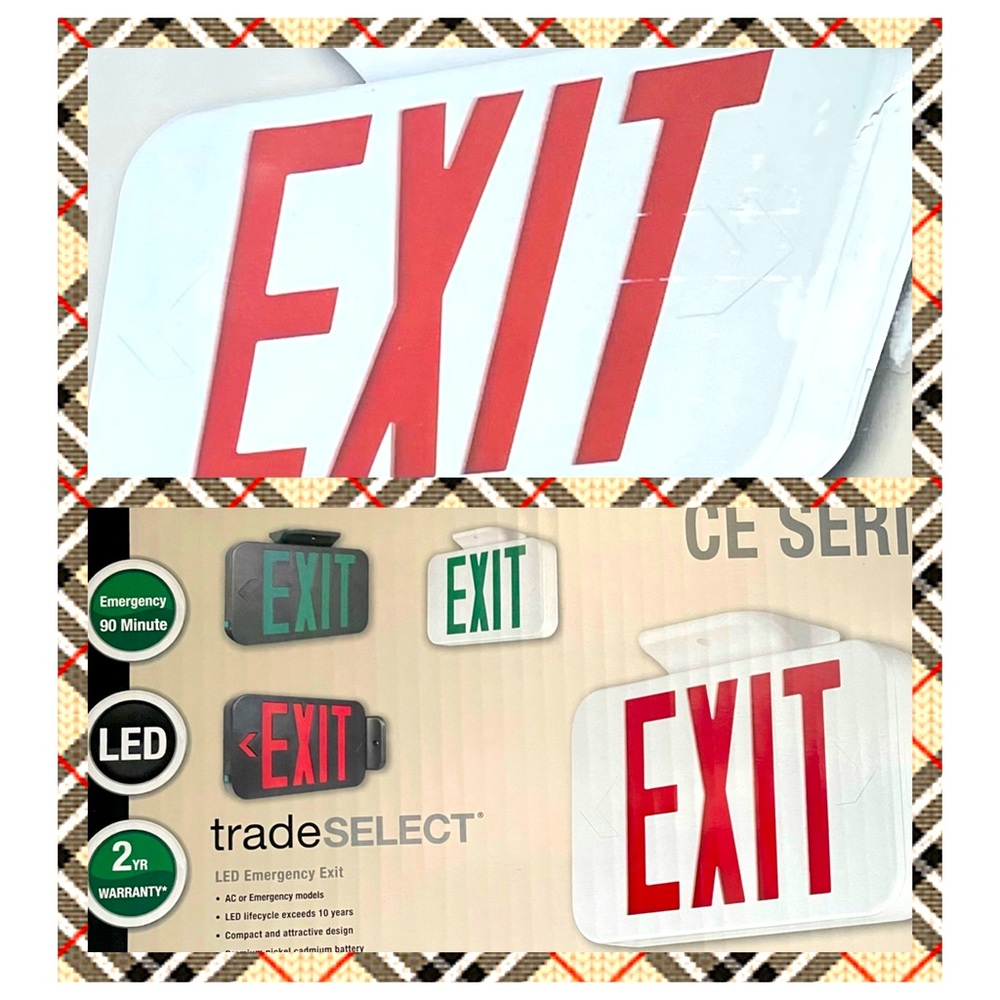 Brand new exit signs.LED
